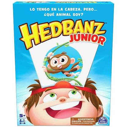Spin Master Games, Juego de Mesa Hedbanz Junior para niños pequeños