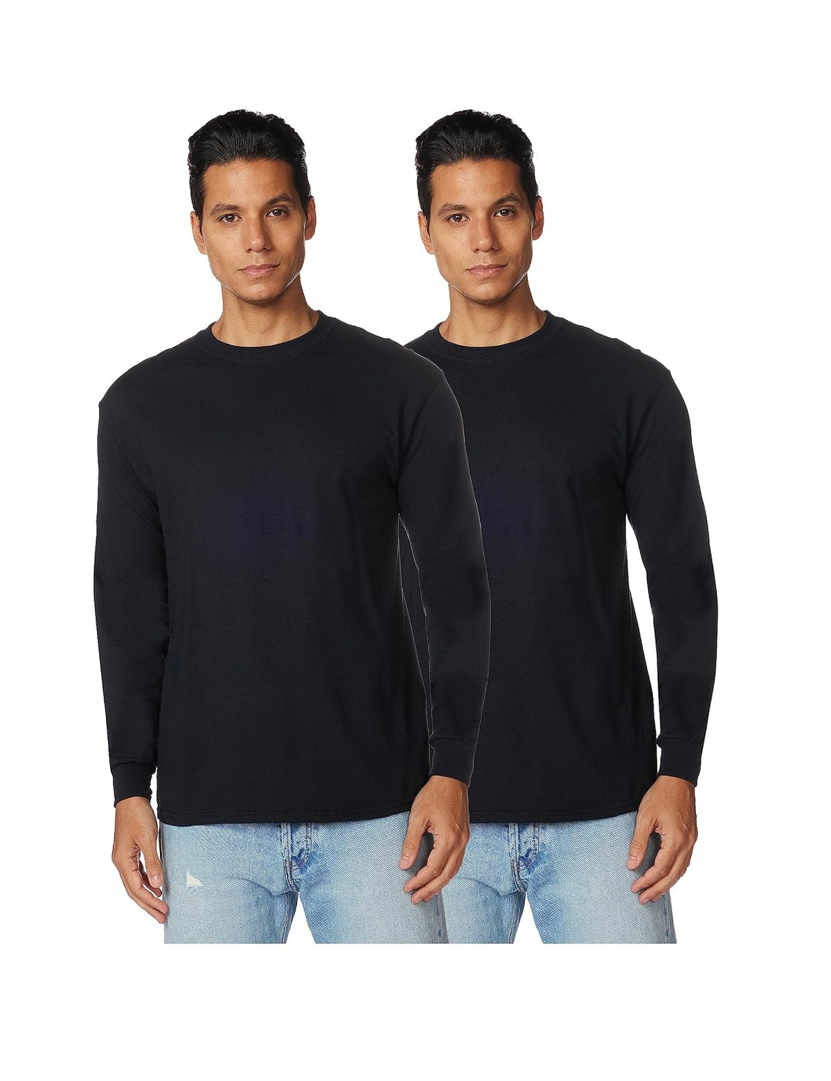 Gildan G5400 Playera de Manga Larga de Algodón Pesado - XL - negro