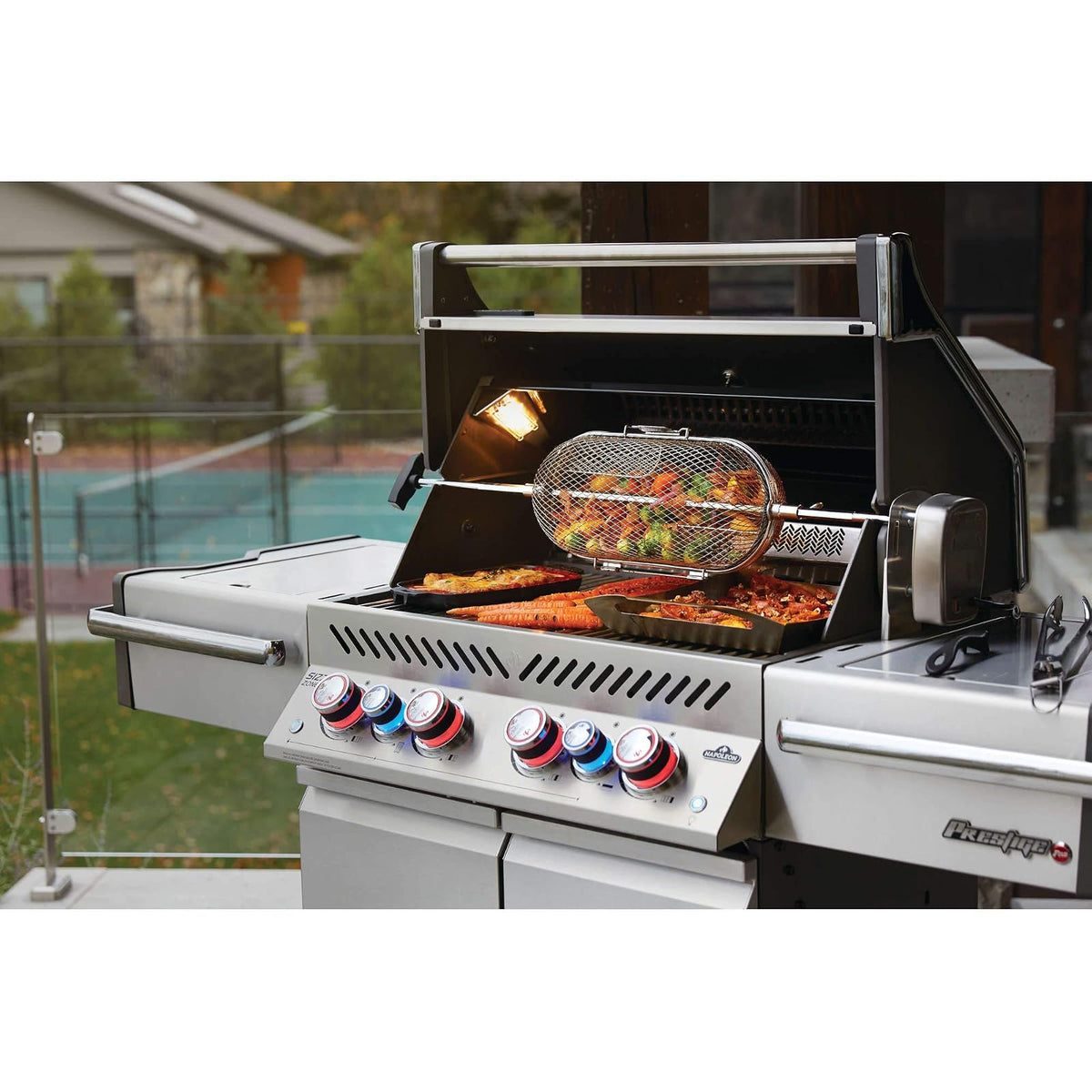 Napoleon 64000 - Cesta para asador, Accesorio para Parrilla, Acero Inoxidable