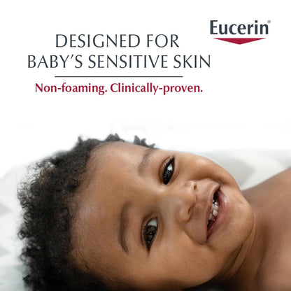 Eucerin Baby Eczema Relief Cream & Body Wash, Eczema Body Wash para bebés, botella de 13.5 onzas líquidas
