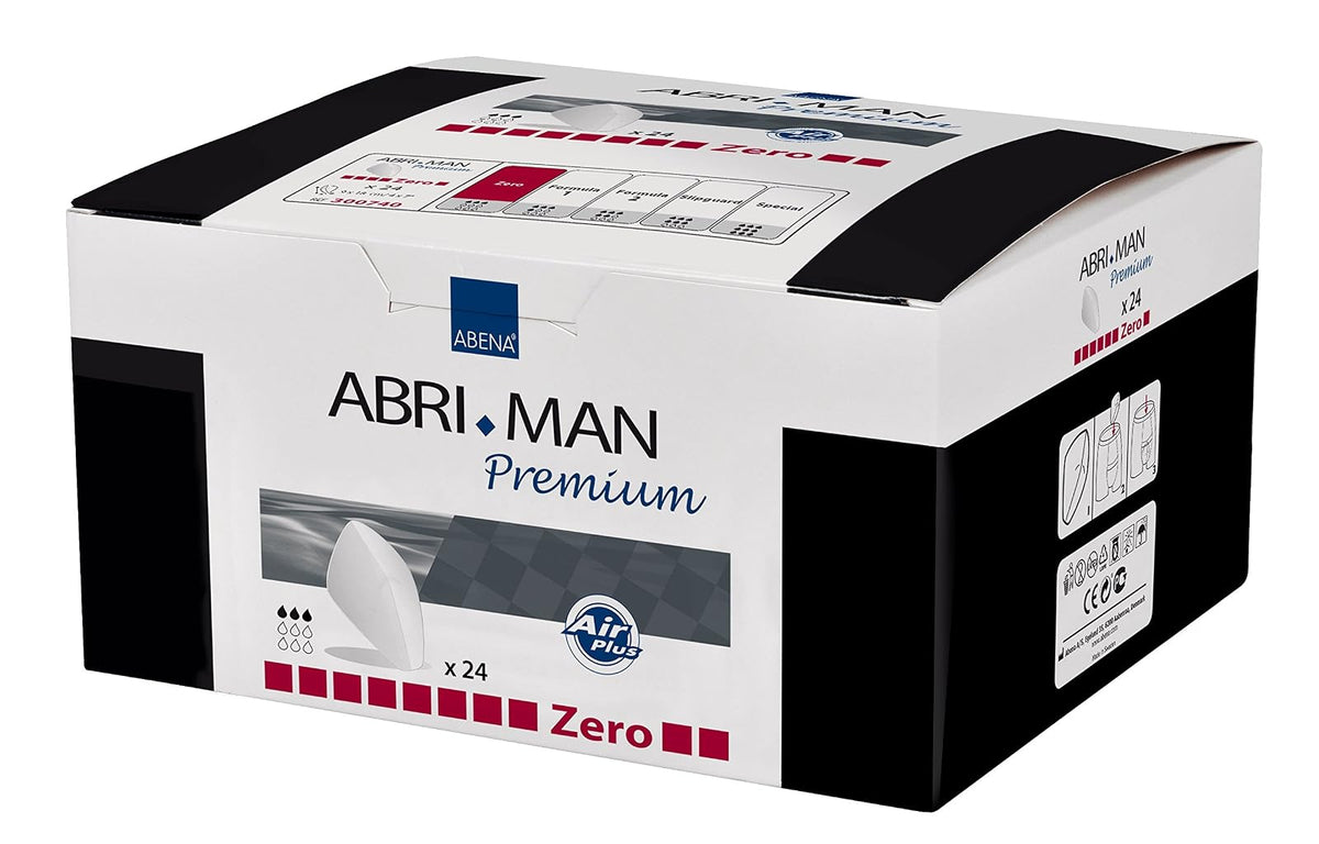 Abena Abri-Man Male Pouch Incontinence Guards Zero, 24 Count