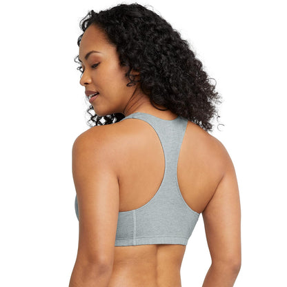 Hanes - Bralette de algodón con Espalda Cruzada para Mujer (Paquete de 3)