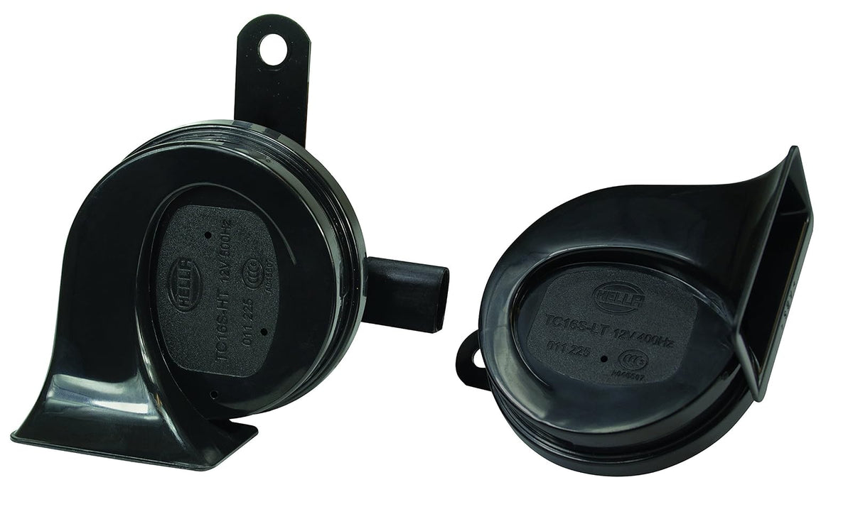 HELLA Claxon Bocina de Caracol para Auto, Motocicleta y Camión - Negro - AUDI - VW (01 - 13)