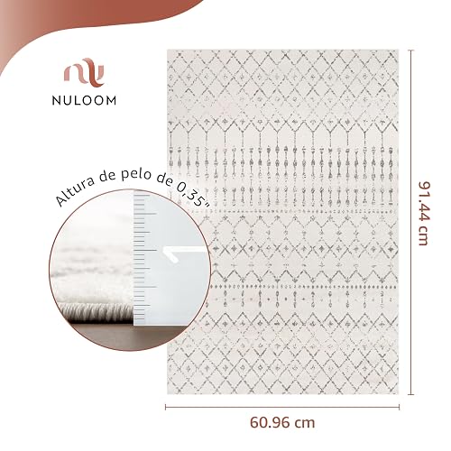 nuLOOM - Tapete marroquí, acento Blythe, 3 x 4 m