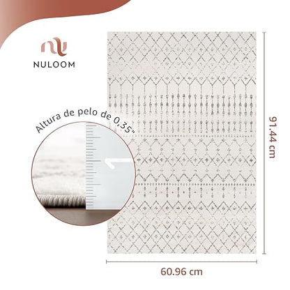 nuLOOM - Tapete marroquí, acento Blythe, 3 x 4 m