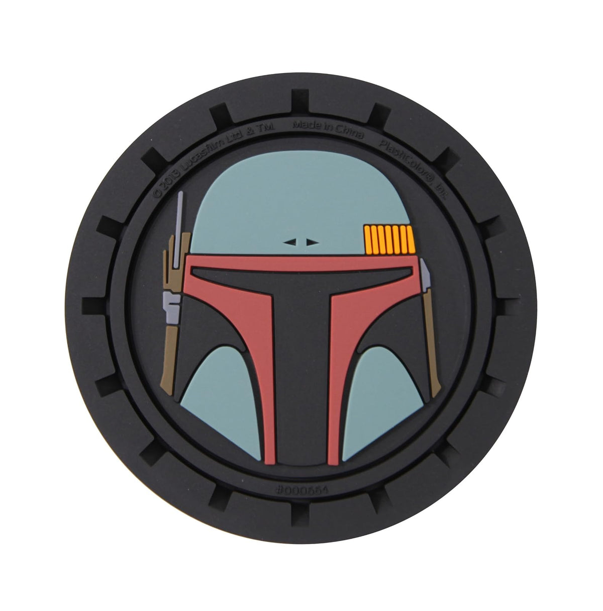 Plasticolor Star Wars Boba Fett Portavasos para Automóvil Camión SUV 2 Unidades Varios Colores 000664R01