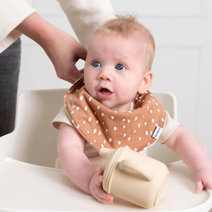 Gerber Bandana Bibs Babero Unisex bebé | Paquete de 10 baberos unisex con broches ajustables para un ajuste cómodo en recién nacidos y bebés.