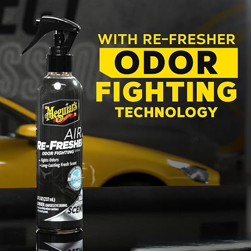 Meguiar's, G250708, Air Re-Fresher, Aerosol Eliminador de Olores, Black Chrome, 8 onzas