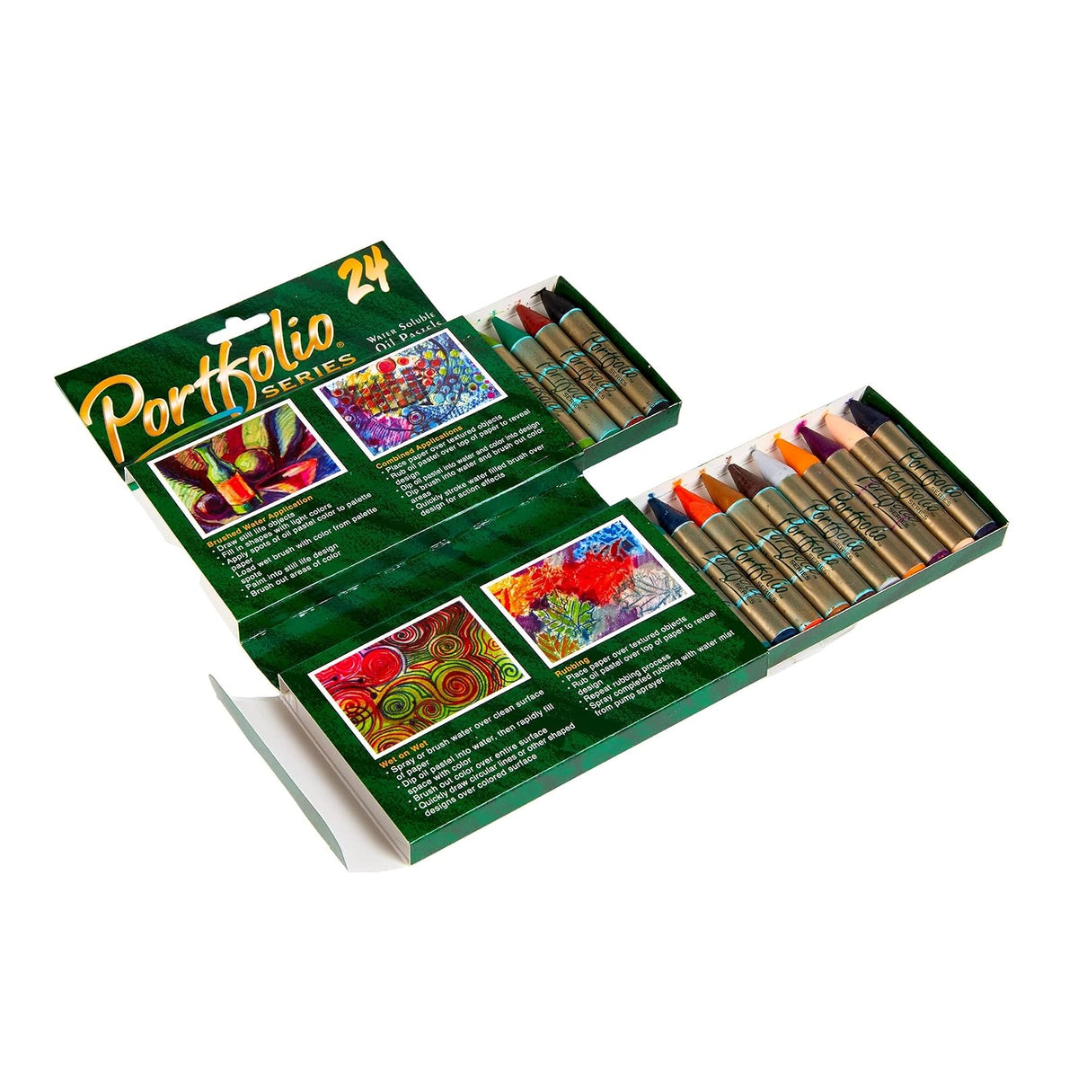 Crayola PortFolio Series Water-Soluble Oil Pastels 24-Color Set (52-3624)