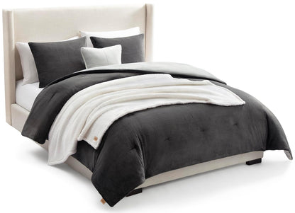 UGG Brody Juego de Edredón, Almohadas y Manta - Full - Queen - Gris