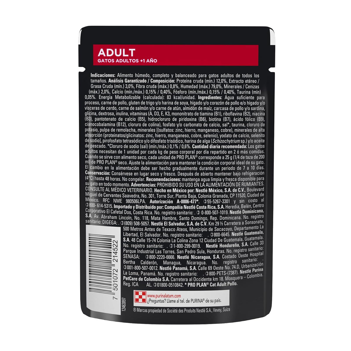 Purina Pro Plan Gato Adulto Pollo 24pack 85g