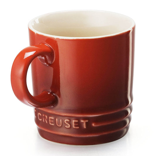 Le Creuset Taza pequeña de cerámica para expreso, 103.5 ml, Cereza, 100 g, 1