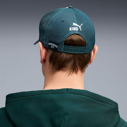 PUMA, Gorra Trucker MCFC King, Unisex, Verde, Talla INT