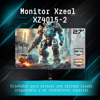 Xzeal Monitor 27" Xzeal XZ4010-2 Panel Curvo VA FHD 180Hz 1ms 1xDP + 1xHDMI + Vesa 100x100mm Negro