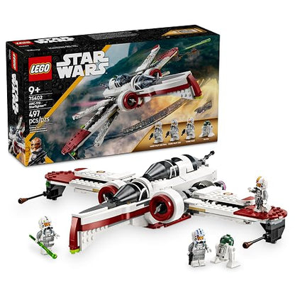LEGO® Star Wars: La Venganza de los Sith Caza Estelar ARC-170 Juguete de construcción, Set Coleccionable, Juego con Nave Espacial y 4 Personajes, Regalo para niños y niñas 75402