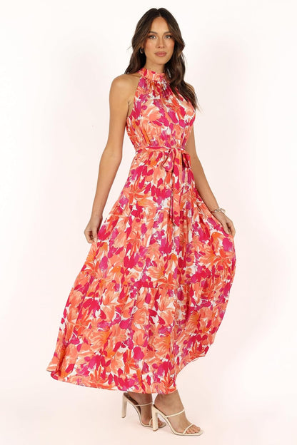 Petal & Pup Vestido Maxi Halter Caroline Vestido para ocasión Especial Mujer