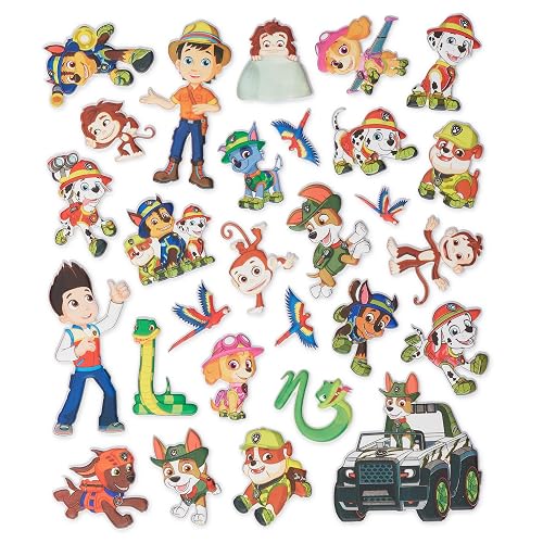 Melissa & Doug Paw Patrol Pegatinas Esponjosas Reutilizables - La Selva (28 Pegatinas Reutilizables)