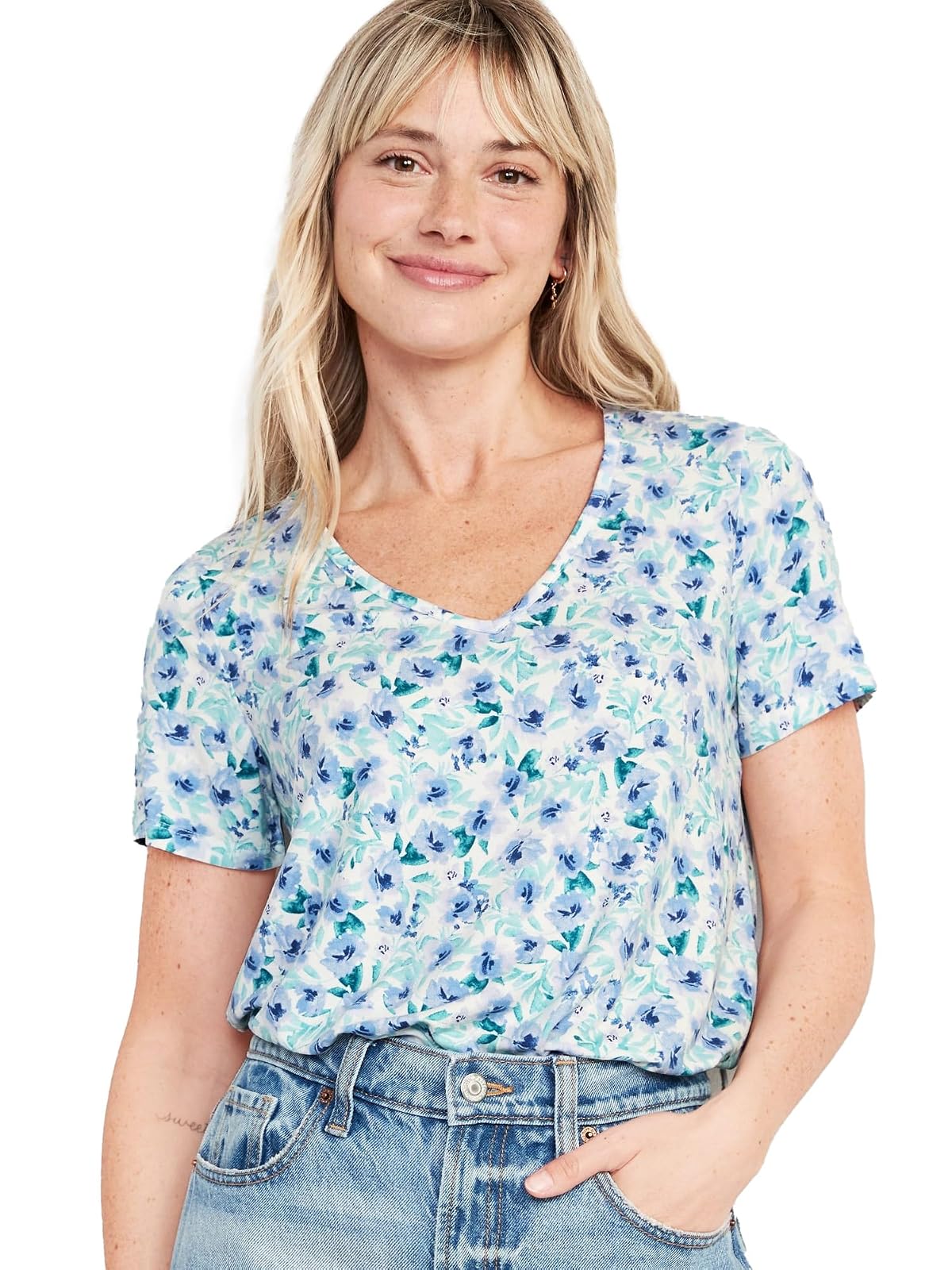OLD NAVY 649935-000M Playera, Mujer
