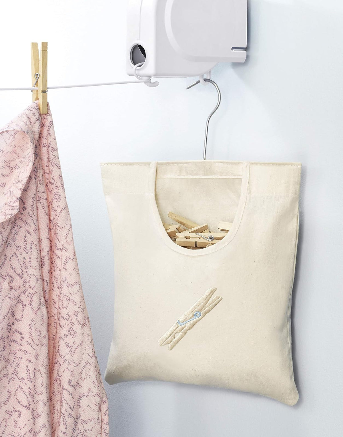 Whitmor 6462-789 Canvas Clothespin Bag