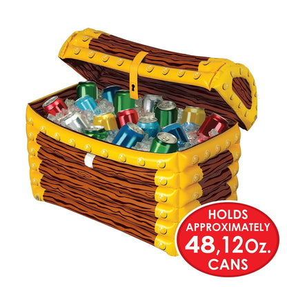 Beistle 50988 Inflatable Treasure Chest Cooler, 24-Inch Width by 17-Inch Height