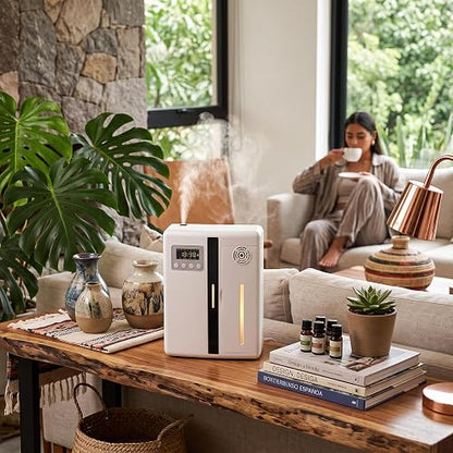 Máquina de Aromaterapia Inteligente | Aromatizantes Silencioso con Nebulización para Hogar, Hotel y SPA