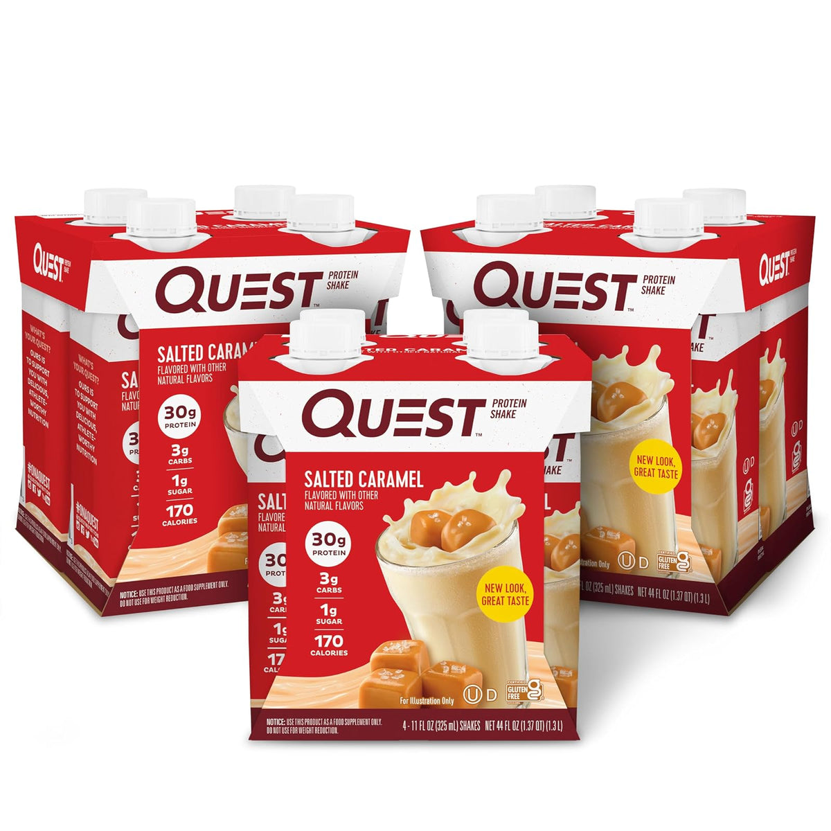 Quest Nutrition Shake de Proteína Listo para Tomar, Caja con 12 - Caramelo