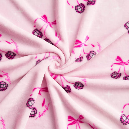 Juicy Couture - Manta de Felpa para Discoteca, 50 x 70 Pulgadas, Color Rosa