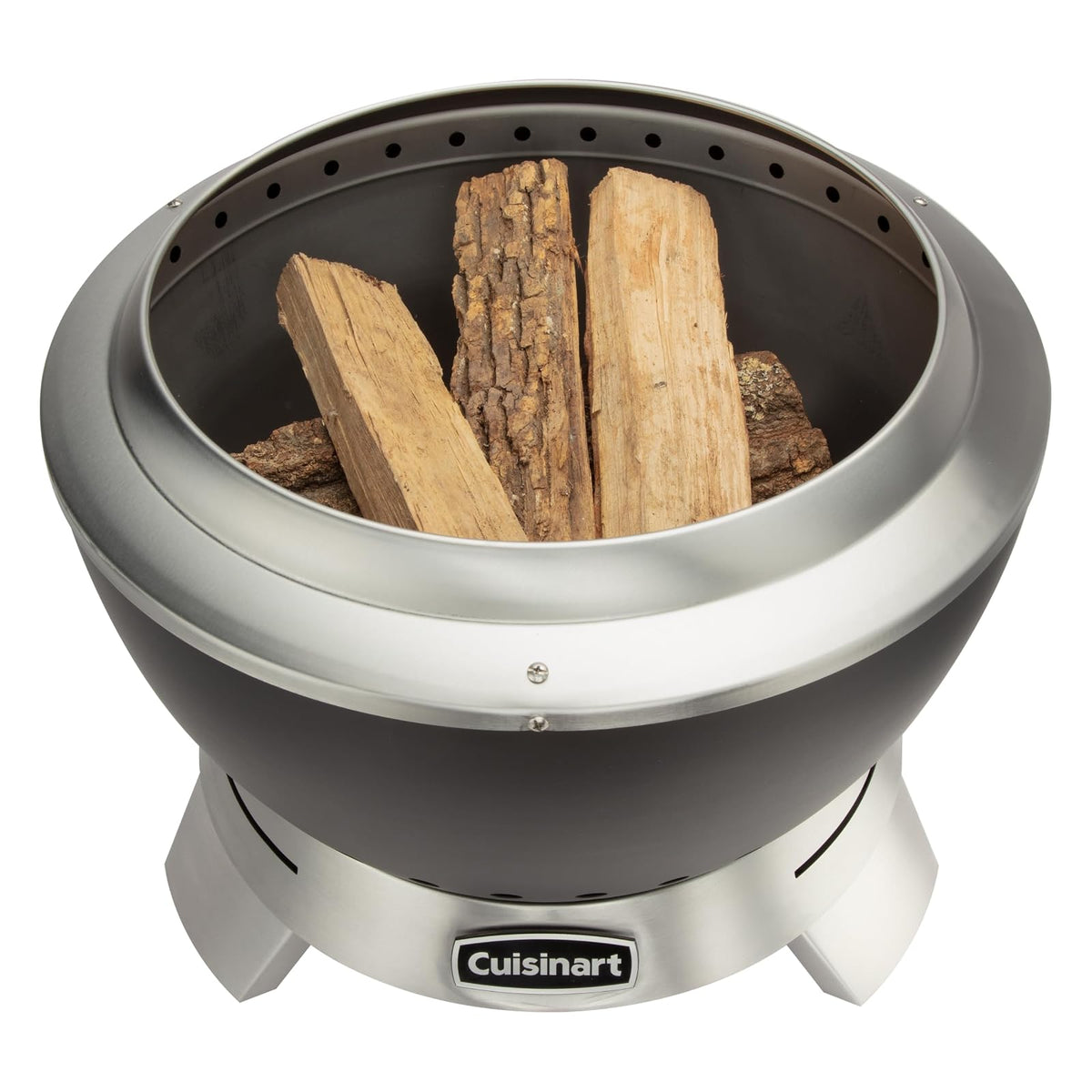 Cuisinart Fogatero Chimenea Cleanburn 50 cm Outdoors | Chimenea sin humo con flujo de aire inteligente,Bandeja de cenizas desmontable,Encendido rápido con una combustión prolongada
