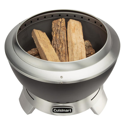 Cuisinart Fogatero Chimenea Cleanburn 50 cm Outdoors | Chimenea sin humo con flujo de aire inteligente,Bandeja de cenizas desmontable,Encendido rápido con una combustión prolongada
