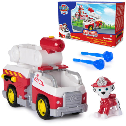 Paw Patrol Vehículo de Rescate con Figura y Lanzador - Marshall