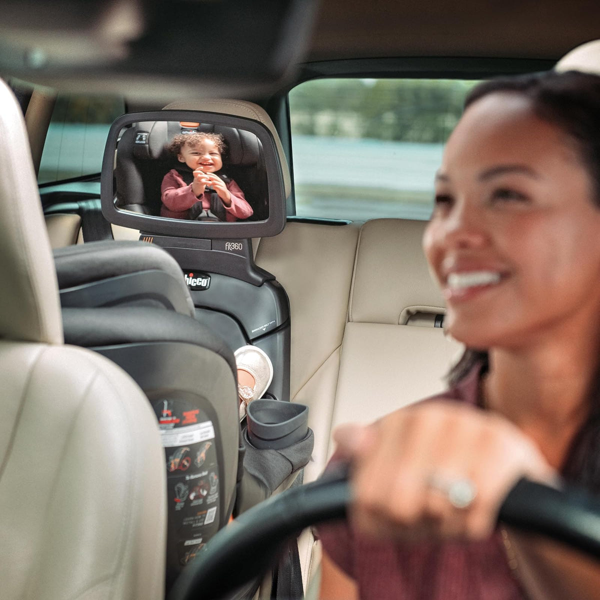 Chicco Fit360 - Accesorio Espejo para Asiento de Automóvil, Gris