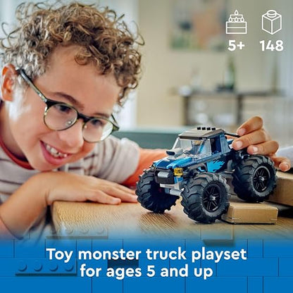 LEGO City Camioneta Monstruo Azul Juego de Juguetes con un vehículo Todoterreno para Mayores de 5 años 60402