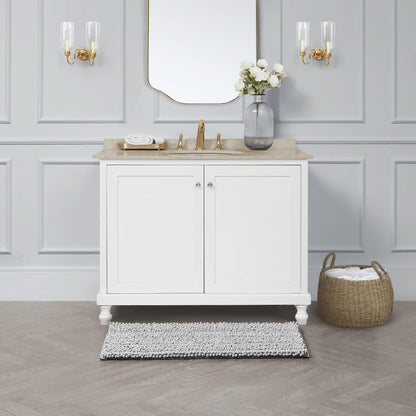 Laura Ashley Astor Tapete de baño de poliéster de Chenilla, 20 x 34 Pulgadas, Color Gris Claro
