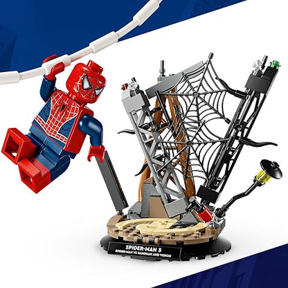 LEGO | Marvel Batalla Épica: Spider-Man vs. Sandman – Juguete de Construcción con Venom para Niños y Niñas Mayores de 9 Años – Set para Jugar y Exhibir con 3 Minifiguras – 76334