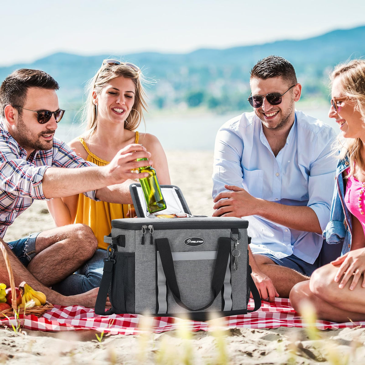 Maelstrom - Bolsa de refrigeración Suave, Plegable, de Lado Suave, Enfriador de Playa de 24/30/60/75, Pecho de Hielo, Enfriador de Camping Grande a Prueba de Fugas, Enfriador de Viaje portátil para