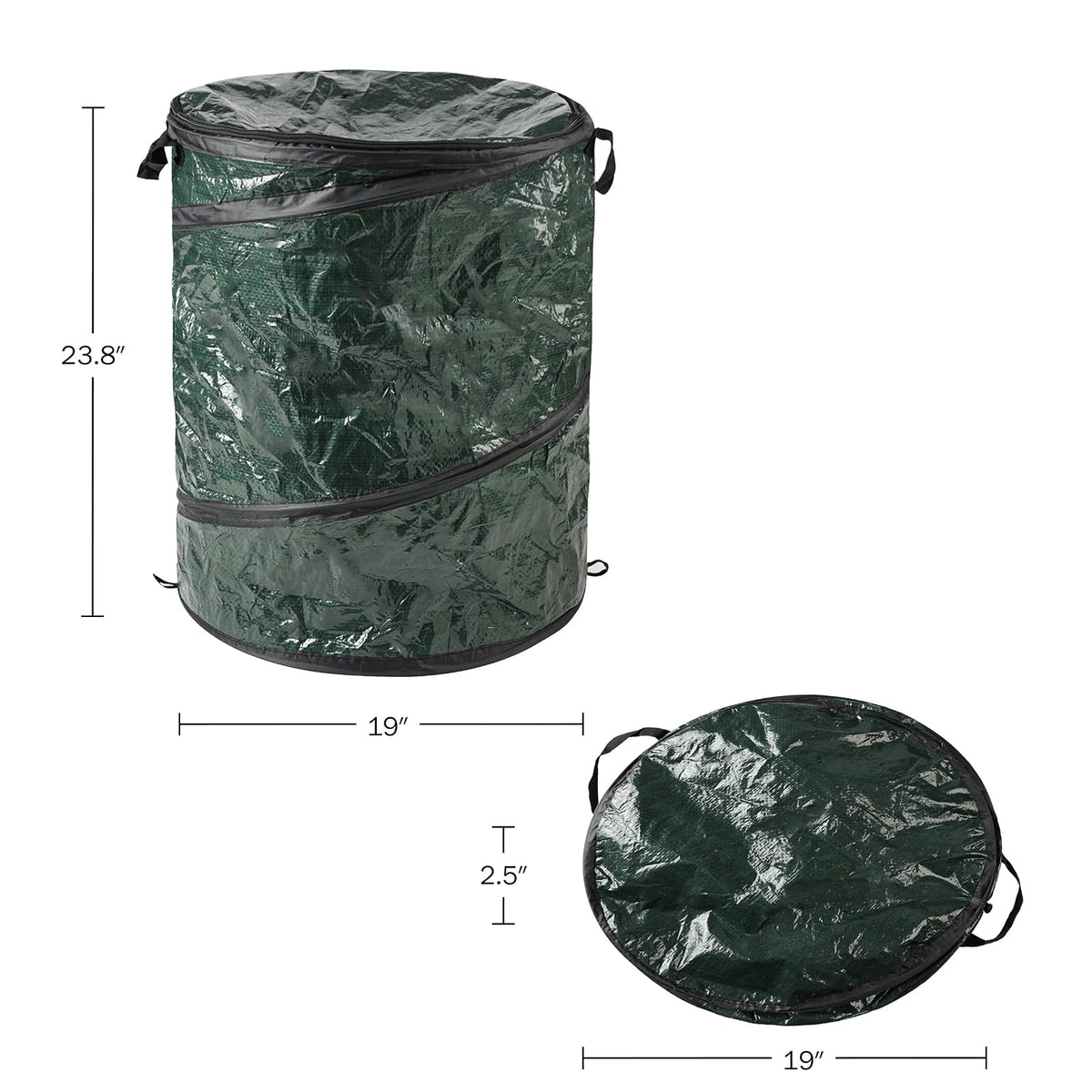 Wakeman Papelera plegable desplegable, 33 Gallon, 1