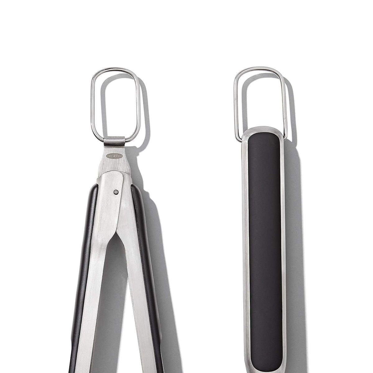 OXO Good Grips - Juego de Herramientas para Asar a la Parrilla, Pinzas y espátulas, Color Negro