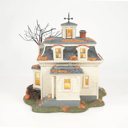 Department 56 Disney Hocus Pocus Village Max's House en Salem Lit Building, 7.83 Pulgadas, Multicolor