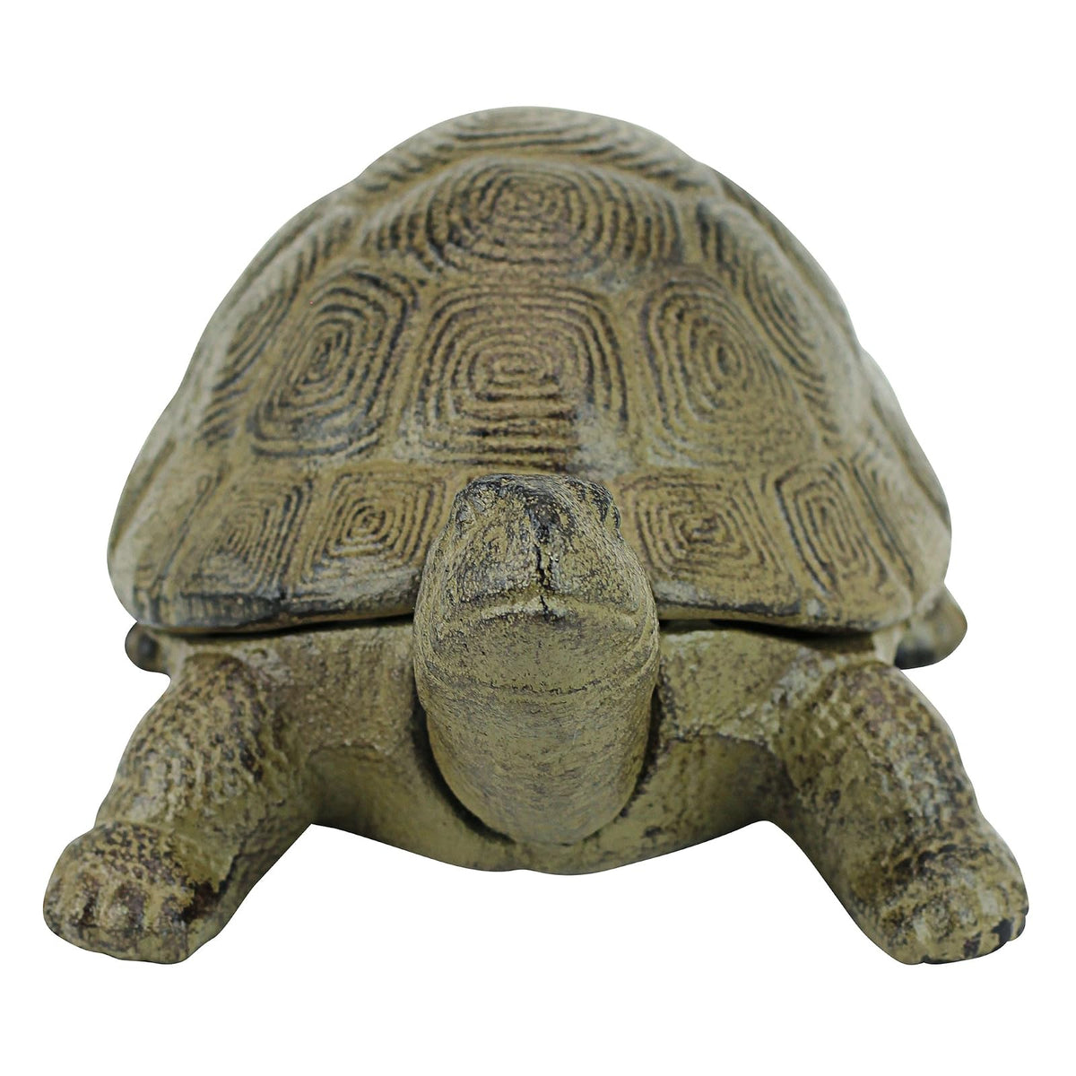 Design Toscano - Estatua de Animales de Tortuga de Hierro Fundido, 10 Pulgadas de Ancho, Acabado Verdigris