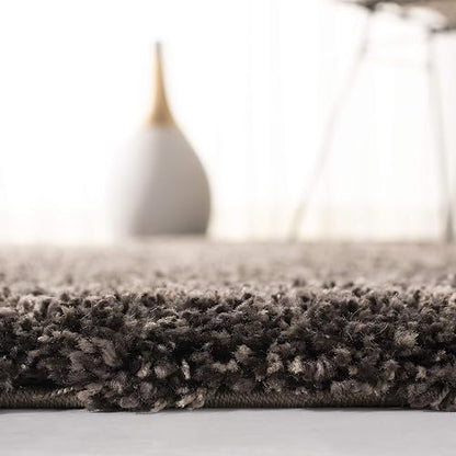 Safavieh, Alfombra de área California Premium Shag Collection SG151, SG151-8181-7SQ, Hongo, 200.66 cm Cuadrado