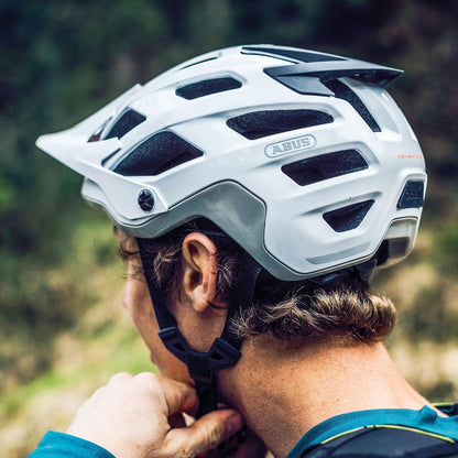 ABUS Casco MTB Moventor 2.0 - Casco Confortable para Bicicleta Todo Terreno - Casco All-Mountain - para Hombre y Mujer - Verde Mate, L