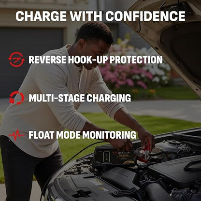 Schumacher SC1320 Cargador/Mantenedor Automático de baterías 6 Amp 12 Volts.