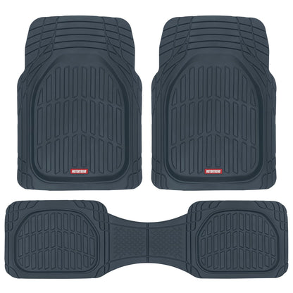 Motor Trend FlexTough Tapetes de Goma para Auto, SUV, Camioneta y Van - Azul carbón