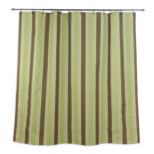 Brite Ideas Cortina de Ducha Rayas Estar Whisky Landry, 182,88 x 182,88 cm