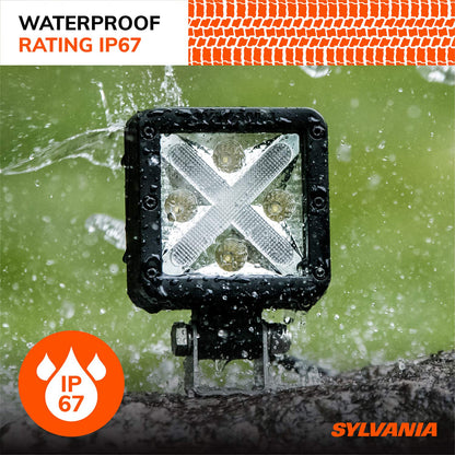 Sylvania CUBEXFL45.BX Faro Cubo LED WL201X Wide Flood Negro para Vehículo Todoterreno