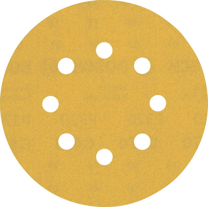 Bosch Hoja de lija EXPERT C470; 125mm G320 50 unidades - Ø 125 mm - Grit 320 - 8 agujeros - 50 Piezas