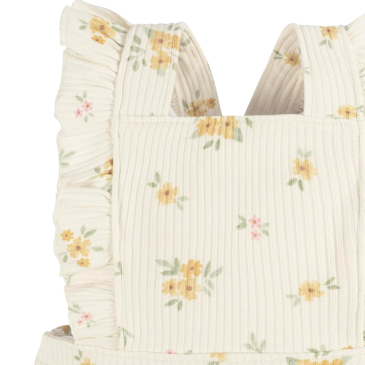 Gerber Mameluco sin mangas con volantes Traje de solBebé-Niñas