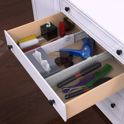 Lavish Home - Separador y Organizador de cajones expandibles, Juego de 2 separadores Ajustables para el hogar para Cocina, Cambiador, recámara, baño y más