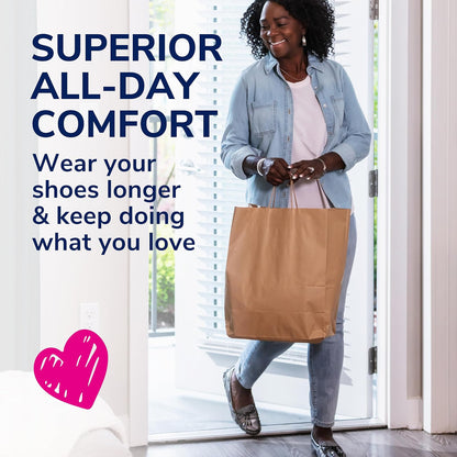 Dr. Scholl's Cushioning Insoles for Flats and Sandals, All-day Comfort In Flats, Boots, (for Women's 6-10), New Packaging