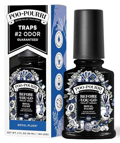 Poo-Pourri Before-You-Go Toilet Spray 2-Ounce Bottle, Royal Flush Scent by Poo-Pourri